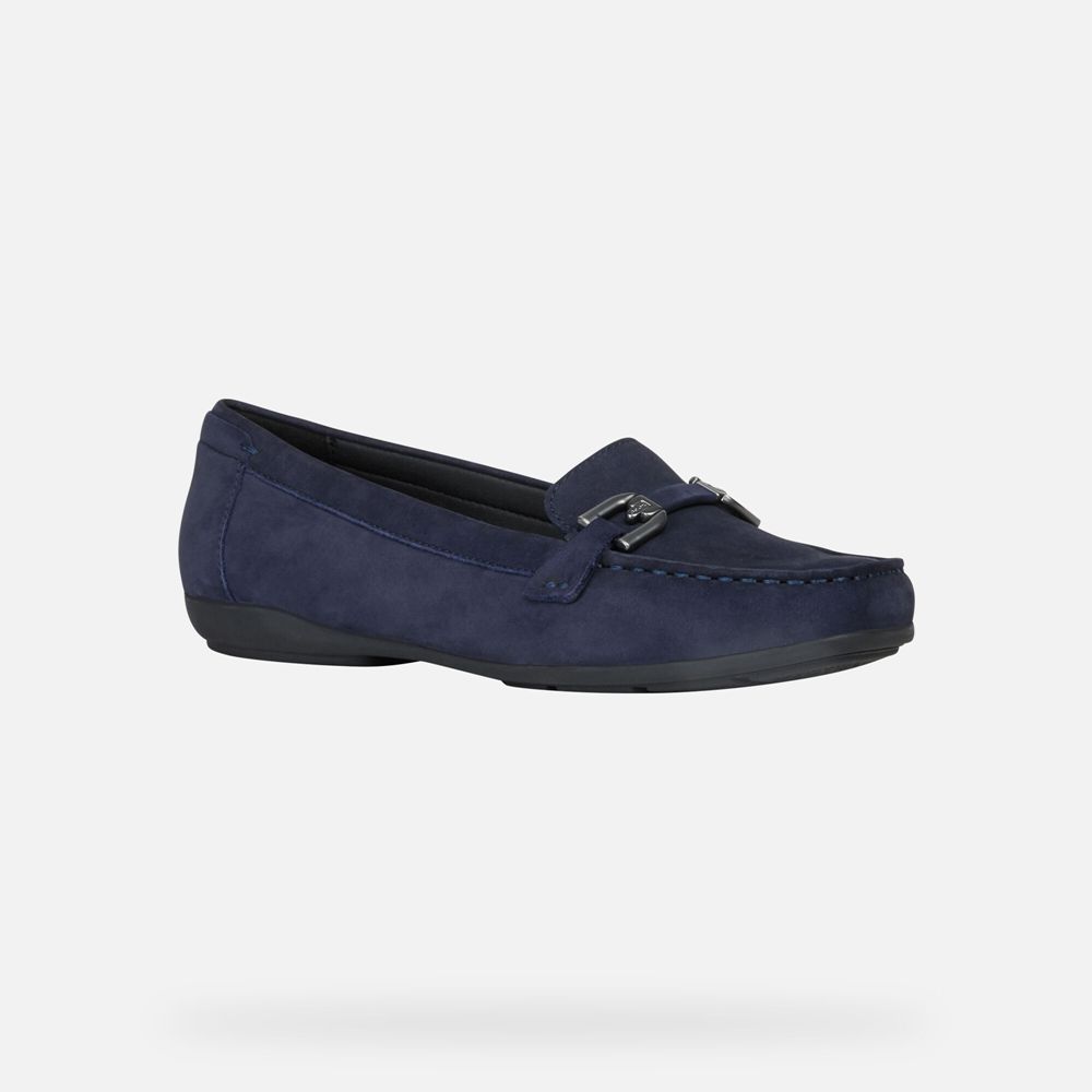 Geox Bayan Loafers Koyu Mavi - Annytah - LRA-763042